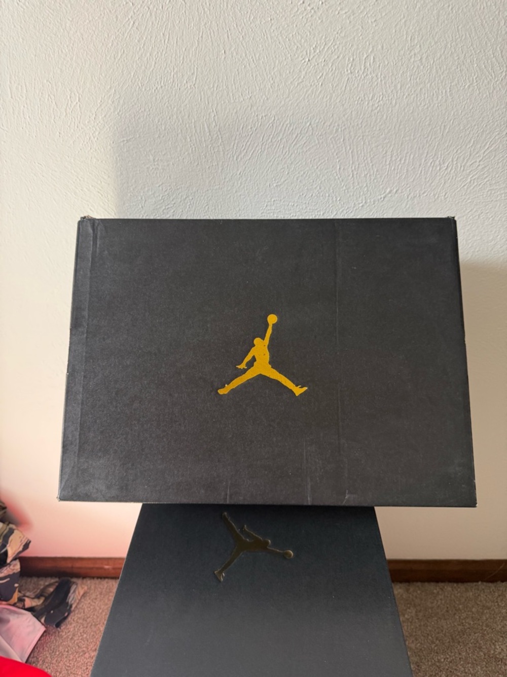 Jordan 1 Mid Nike Men’s Black and Red High-Top Sneakers - Picture 4 of 14